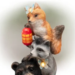 15" Polyresin Solar Nature Pals Statue With Butterflies And LED Lights - Alpine Corporation -Garden Furniture Store GUEST 4248d39f 0d8e 4e2a b611 9069a1a7c512