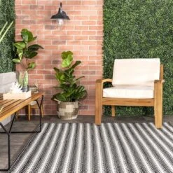 NuLOOM Kennedy Braided Stripes Indoor And Outdoor Patio Area Rug -Garden Furniture Store GUEST 43f064ad 9d1e 4dab b08b 1d6bb2af38ae