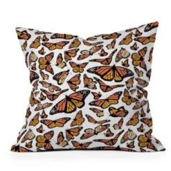 Southerly Design Monarchs In Flight Outdoor Throw Pillow Orange - Deny Designs -Garden Furniture Store GUEST 443dc203 ac77 409a a654 e1bc7df83445