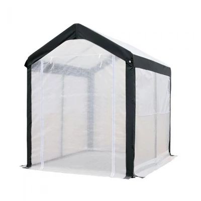 Spring Gardener Gable Enclosed UV Resistant Walk In Outdoor Garden Greenhouse With Screened Roll Up Windows And Fabric Cover 1 Spring Gardener Gable Enclosed UV Resistant Walk In Outdoor Garden Greenhouse With Screened Roll Up Windows And Fabric Cover
