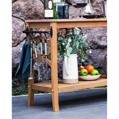Abbington Teak Patio Console Table - Cambridge Casual 4 Abbington Teak Patio Console Table - Cambridge Casual - Image 4