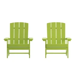 Flash Furniture Set Of 2 Charlestown All-Weather Poly Resin Wood Adirondack Chairs 38 Flash Furniture Set Of 2 Charlestown All-Weather Poly Resin Wood Adirondack Chairs -Garden Furniture Store GUEST 46217148 412d 4523 a08f da9f1b40309c