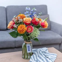 Country Living Fresh Cut Orange Blossom Flower Arrangement