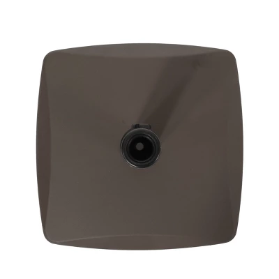 55-pound Square Patio Umbrella Base- Brown - Christopher Knight Home 4 55-pound Square Patio Umbrella Base- Brown - Christopher Knight Home - Image 4