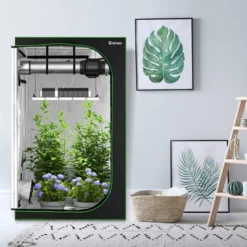 Costway 4x4 Grow Tent, 48''x48''x80'' High Reflective Mylar W/Observation Window GrayBlack 15 Costway 4x4 Grow Tent, 48''x48''x80'' High Reflective Mylar W/Observation Window GrayBlack -Garden Furniture Store GUEST 48fe2b6b a24b 4edf a631 24678787d547