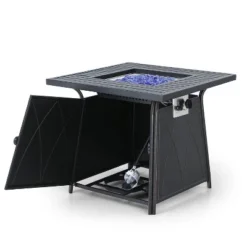 Captiva Designs 7pc Steel & Wicker Outdoor Square Fire Pit Furniture Set With Cushions -Garden Furniture Store GUEST 498e5abb 40b9 44a1 ba04 a212f7ec4bb3