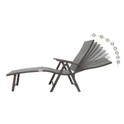 3pc Outdoor Set With Aluminum Adjustable Chaise Lounge & Table Set - Black/Gray - Crestlive Products 14 3pc Outdoor Set With Aluminum Adjustable Chaise Lounge & Table Set - Black/Gray - Crestlive Products -Garden Furniture Store GUEST 49be1c4e ea21 4e23 8623 8d347749a3a3