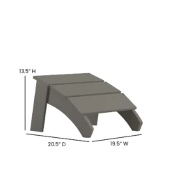 Merrick Lane Modern All-Weather Poly Resin Wood Adirondack Ottoman Foot Rest -Garden Furniture Store GUEST 4aefe85f f033 449f 94bd 82038d5bd18b