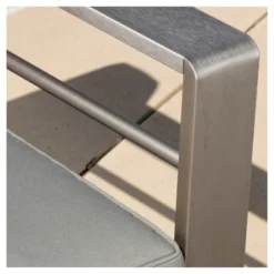 Cape Coral 5pc Aluminum Sofa Set With Cushions - Khaki - Christopher Knight Home -Garden Furniture Store GUEST 4b3c6475 9a22 471f a84d baa77a1d3df9