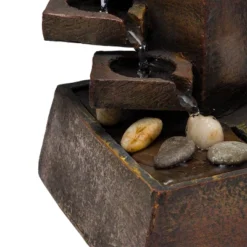 11" Resin Tiered Stone Eternity Tabletop Fountain Brown - Alpine Corporation 12 11" Resin Tiered Stone Eternity Tabletop Fountain Brown - Alpine Corporation -Garden Furniture Store GUEST 4b6c6aae 2a9d 4ca0 a7f5 137896dea110