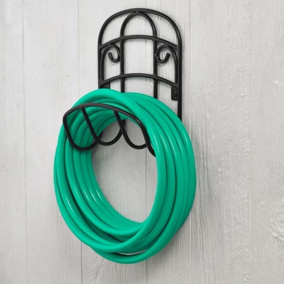 Liberty Garden 125 Foot LBG-231 Decorative Steel Hanging Hose Butler, Black 1 Liberty Garden 125 Foot LBG-231 Decorative Steel Hanging Hose Butler, Black