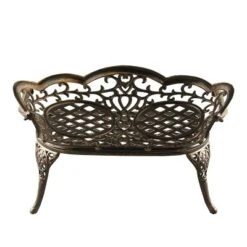 Ornate Traditional Aluminum Patio Bench - Bronze - Oakland Living 6 Ornate Traditional Aluminum Patio Bench - Bronze - Oakland Living -Garden Furniture Store GUEST 4d718206 b3ca 4f9b 8f08 7529776873a3