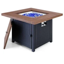 5pc Patio Dining Set With 34" Square Fire Pit Table & Swivel Arm Chairs - Captiva Designs -Garden Furniture Store GUEST 4dc4b8bd b5b9 477c 92da ec6101140c7a