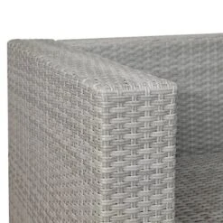 5pc Wicker Patio Seating Set With Cushions - Gray/Blue - GODEER -Garden Furniture Store GUEST 4df469e4 d42b 47ce adc1 802dde77e24a