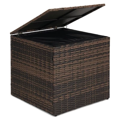 6pc Wicker Outdoor Conversation Set With Cushions - Orange - EDYO LIVING 13 6pc Wicker Outdoor Conversation Set With Cushions - Orange - EDYO LIVING - Image 13