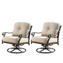 Oakland Living 5pc Aluminum Outdoor Patio Fire Pit Set With 34" Round Propane Fire Table & Swivel Rocking Chairs Copper 23 Oakland Living 5pc Aluminum Outdoor Patio Fire Pit Set With 34" Round Propane Fire Table & Swivel Rocking Chairs Copper -Garden Furniture Store GUEST 4ead8e26 39f7 424a ad5c 8be87a8ca392 2