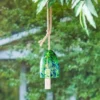 Evergreen 7"H Turquoise Confetti Chime