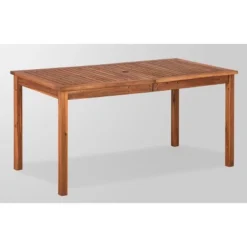 3pc Acacia Wood X Design Outdoor Patio Dining Set - Brown - Saracina Home -Garden Furniture Store GUEST 4f8f83d1 0318 427f 81b6 4a075466df6f