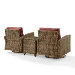 3pc Bradenton Outdoor Steel Swivel Rocking Chairs - Crosley -Garden Furniture Store GUEST 5246c2c4 77f7 4f10 9910 a73b7d90297a