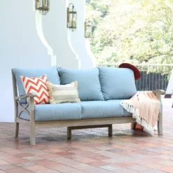 Abbington Teak Patio Sofa With Cushion - Cambridge Casual -Garden Furniture Store GUEST 52c2e7b4 df43 4ae9 9315 69b0dd6994ee