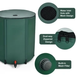 Costway 53 Gallon Portable Rain Barrel Water Collector Collapsible Tank W/Spigot Filter -Garden Furniture Store GUEST 52df2622 767a 4fbf 912f 188f24977401