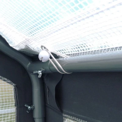 Spring Gardener Gable Enclosed UV Resistant Walk In Outdoor Garden Greenhouse With Screened Roll Up Windows And Fabric Cover 2 Spring Gardener Gable Enclosed UV Resistant Walk In Outdoor Garden Greenhouse With Screened Roll Up Windows And Fabric Cover - Image 2