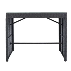 5pc Outdoor Rattan Bar Set With Stools & Cushions- Gray - WELLFOR 28 5pc Outdoor Rattan Bar Set With Stools & Cushions- Gray - WELLFOR -Garden Furniture Store GUEST 543dc9d8 7b2b 4411 b901 57717a90ba8e