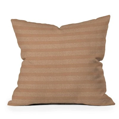 Little Arrow Design Co. Stippled Stripes Outdoor Throw Pillow Golden Brown - Deny Designs 5 Little Arrow Design Co. Stippled Stripes Outdoor Throw Pillow Golden Brown - Deny Designs - Image 5