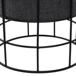 Metal Fabric Patio Garden Stool - Olivia & May -Garden Furniture Store GUEST 55962290 da72 4c30 b348 4168920e30af