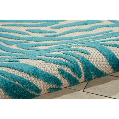 Nourison Aloha Vibrant Zebra Indoor/Outdoor Area Rug 2 Nourison Aloha Vibrant Zebra Indoor/Outdoor Area Rug - Image 2
