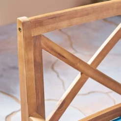 Juniper 7pc Acacia Wood Dining Set - Teak/Blue - Christopher Knight Home -Garden Furniture Store GUEST 55d3523a e49e 44c0 a2c5 773cadc56322