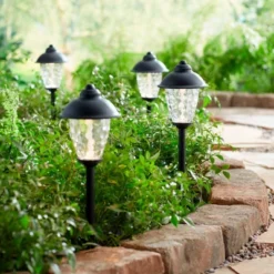 John Timberland Concord Black 18" High LED Landscape Path Lights Set Of 2 -Garden Furniture Store GUEST 55e933b7 31bd 4a04 ad8f a12059698a9f
