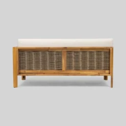 Linwood 3pc Wood And Wicker Sectional Sofa Set - Christopher Knight Home 11 Linwood 3pc Wood And Wicker Sectional Sofa Set - Christopher Knight Home -Garden Furniture Store GUEST 56608f82 7ae8 4edf 895c 08d10c4740d6