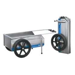 Tipke Manufacturing Company Foldit Do It All Aluminum Folding Cart, Blue Stripe With Full Height Enclosed Rear Gate For Foldit Carts -Garden Furniture Store GUEST 5671ae70 ea23 4001 bb70 4e121cb01331