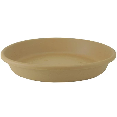 The HC Companies Non Fading 21 Inch Plastic All Weather Indoor Outdoor Planter Saucer Draining Tray For Classic Flower Pot Planters, Sandstone, 6 Pack 1 The HC Companies Non Fading 21 Inch Plastic All Weather Indoor Outdoor Planter Saucer Draining Tray For Classic Flower Pot Planters, Sandstone, 6 Pack