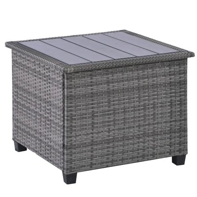 8pc Wicker Patio Conversation Set With Cushions - Beige - GODEER 3 8pc Wicker Patio Conversation Set With Cushions - Beige - GODEER - Image 3