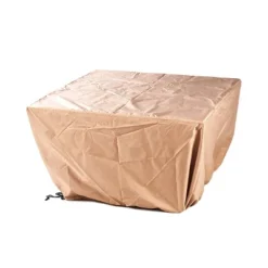 5pc Outdoor Dining Set With 42" Aluminum Square Medallion Design Fire Table & Deep Seating Swivel Rocking Chairs - Oakland Living -Garden Furniture Store GUEST 58d753fc 13f9 430c 9470 e5d581f81cd6