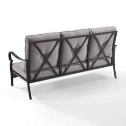 Dahlia Outdoor Steel Sofa Taupe/Matte Black - Crosley 17 Dahlia Outdoor Steel Sofa Taupe/Matte Black - Crosley -Garden Furniture Store GUEST 590d8087 2eb4 4a5c 9b32 b02d3bf36277