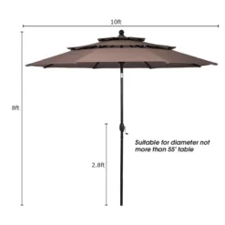 Tangkula Outdoor Auto-tilt Patio Market Umbrella W/ Double Vented -Garden Furniture Store GUEST 5b96bed0 adf4 4e91 9301 28ec424d4134