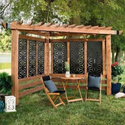 NewTown Decorative Outdoor Privacy Screen Panels, Metal Laser Cut Privacy Screen Decorative Patio Metal Fence For Outdoor Indoor Decor-The Pop Home -Garden Furniture Store GUEST 5bda3f79 a693 4dc5 9440 ad77615800ad