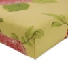 Outdoor Bench Cushion - Yellow/Red Floral - Pillow Perfect