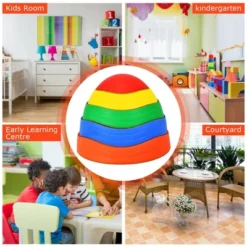 Costway 5pcs Kids Balance Stepping Stones Indoor & Outdoor Coordination & Balance Toy -Garden Furniture Store GUEST 5cddacb3 3173 48fa 9539 b1f7fda1437e