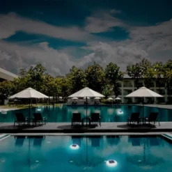 Solar LED Outdoor Pool Lights White - Techko Maid -Garden Furniture Store GUEST 5d0715b3 2d5a 4ede 9de5 e2431e1bf56a