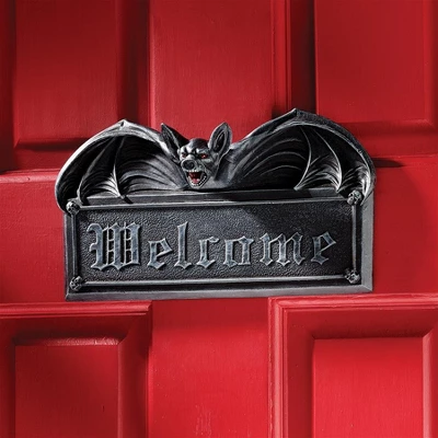 Design Toscano Vampire Bat Welcome Wall Sculpture Set Of Two 1 Design Toscano Vampire Bat Welcome Wall Sculpture Set Of Two