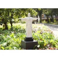 Techko Maid Jesus Solar Outdoor Garden Statue Decor With Spotlight -Garden Furniture Store GUEST 5dd80d1c 13df 4582 ba46 f80255296260