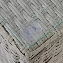 7pc Wicker Patio Conversation Set With Pillows & Cushion - Gray/Blue - GODEER -Garden Furniture Store GUEST 5e124c46 edf4 4389 914d 6572864d63e4 1