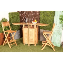 Patio Bar Table Teak - Olivia & May -Garden Furniture Store GUEST 5eed3b21 27ae 4348 8e98 7e42885a22fc