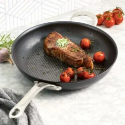 Anolon X Hybrid 12" Nonstick Induction Frying Pan With Helper Handle Super Dark Gray -Garden Furniture Store GUEST 5f496155 6081 443d aa58 f7be9cae7885