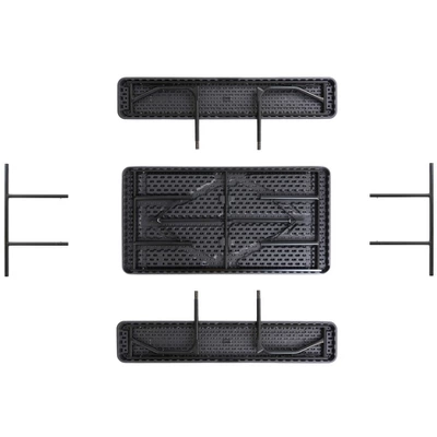 Gardenised Gray Outdoor Foldable Woodgrain Portable Picnic Table Set, 5 Feet Long 6 Gardenised Gray Outdoor Foldable Woodgrain Portable Picnic Table Set, 5 Feet Long - Image 6