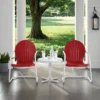 Griffith 3pc Metal Conversation Seating Set - Red - Crosley